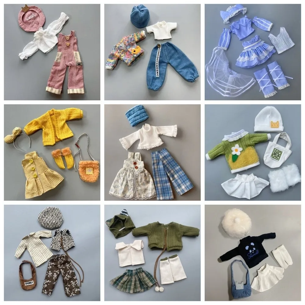 Fashion 30cm Doll's Clothes Sweater Coat Pretty Dress Casual Fall and Winter Style 1/6 BJD Outfit Set Girl Gift