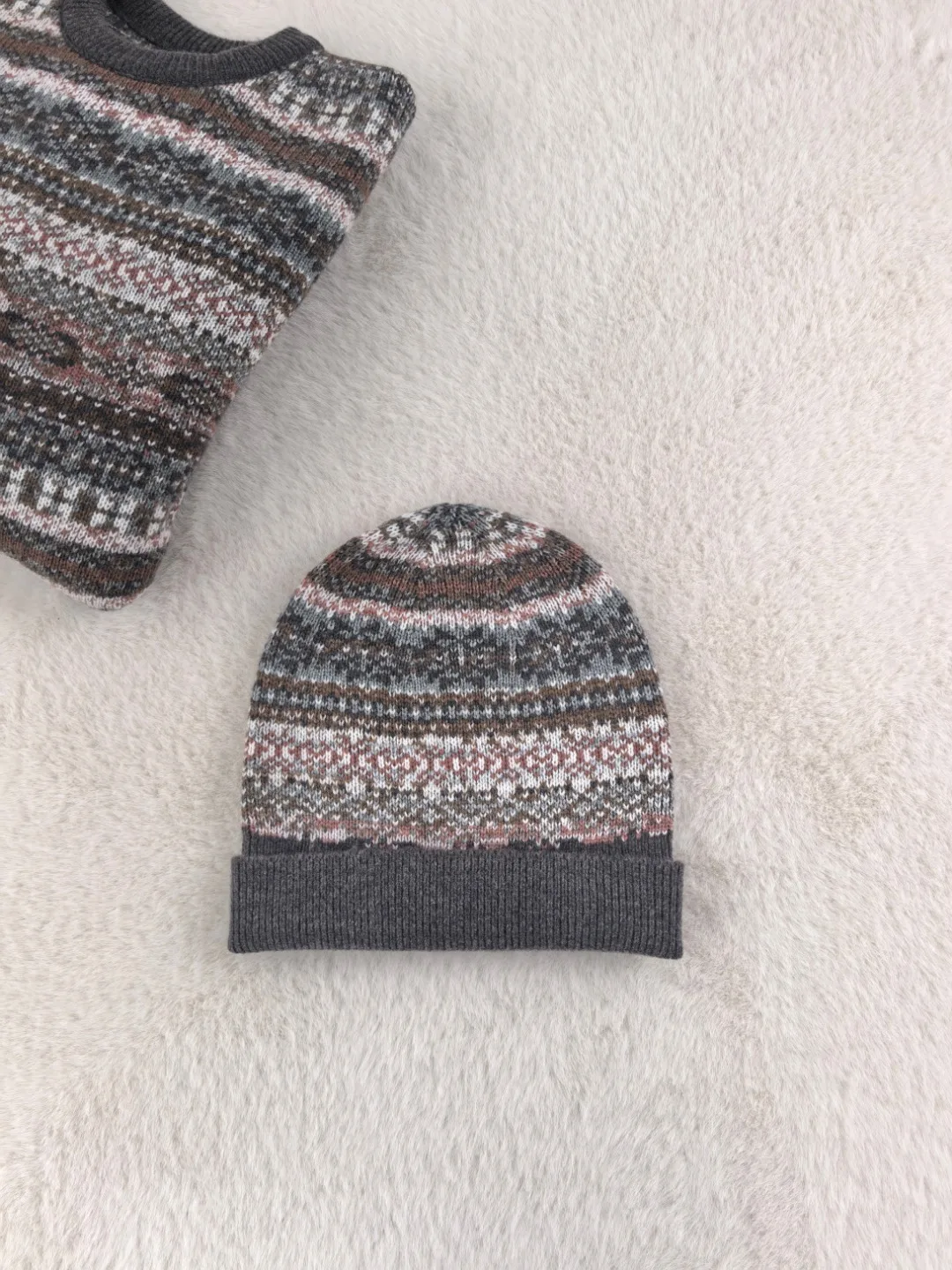 Retro trui dames 2025, nieuwe herfst en winter, losse luie stijl gebreide trui, wollen trui + hoed