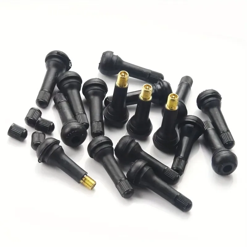 Snap-in Installation TR413 Tire Valves 22 pcs, perfect for Bike Tires, Snap-in Installation, Multipurpose