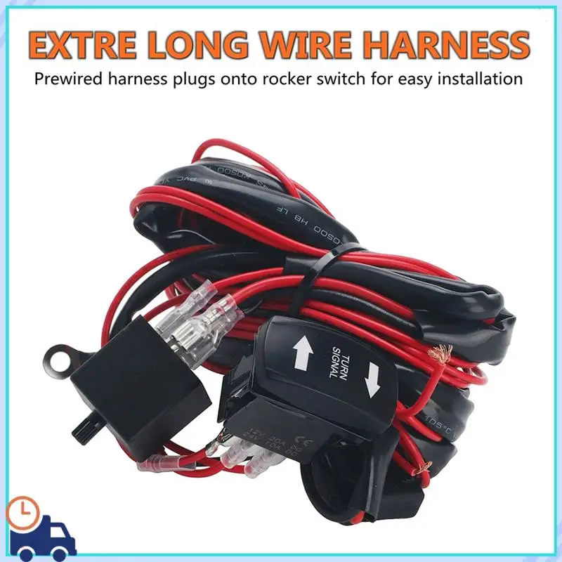 

Motorcycle Universal Rocker Switch Turn Signal Kit Horn Flasher Relay Kit For SXS UTV ATV Dirt Bike Polaris Kawasaki