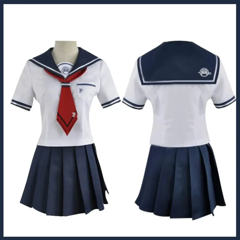 Juego Naegi Komaru disfraz de Cosplay japonés JK uniforme escolar falda camisa de manga corta mujer adulta Kawaii Campus S8;c'4,t;6.j'2;