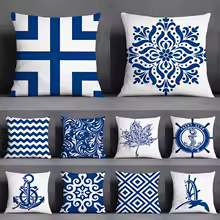 Blue Mermaid Sailor Pillow Case