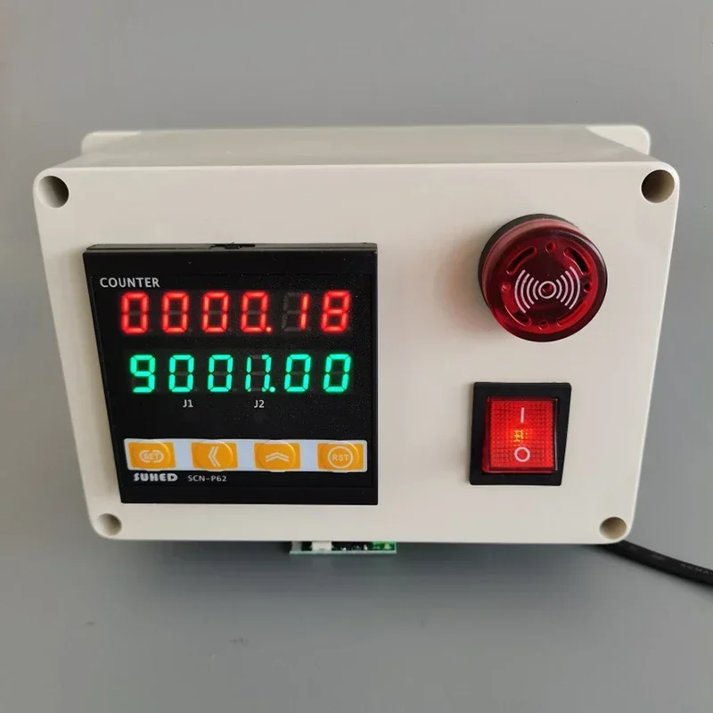 

220 В Новый роликовый счетчик SCN-P62 12 В/24 В/220 В электронный цифровой дисплей автоматический маркер для измерения длины испытательное оборудование