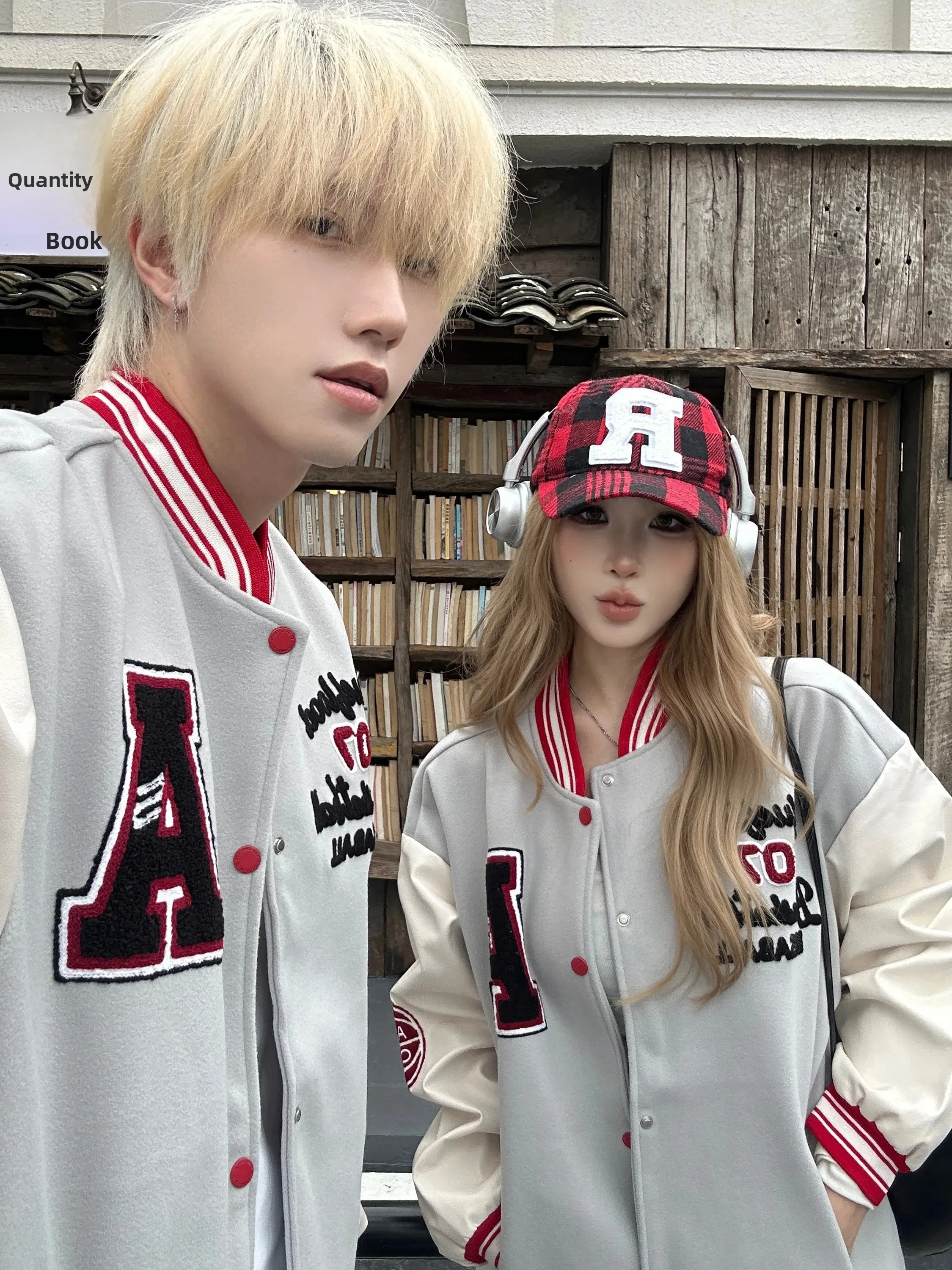 American Retro Baseball Jacket Women's Loose Large Size Embroidered Casual Couple Style Jacket Trendy Spring Autumn New Model