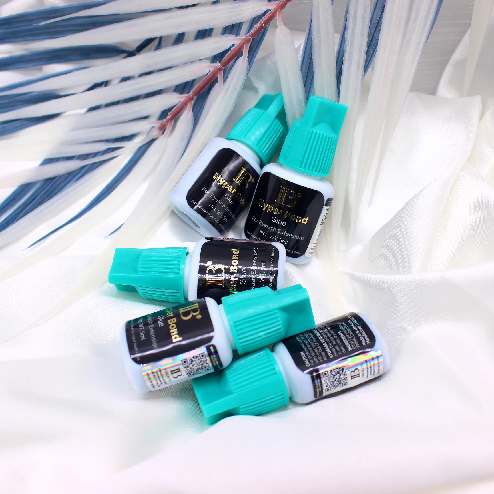 5 ขวด IBeauty Hyper Bond Cyan Cap 5ml อุปกรณ์สําหรับขนตากาวแต่งหน้าเครื่องมือเกาหลี Beauty Health Shop 0.5S แห้ง