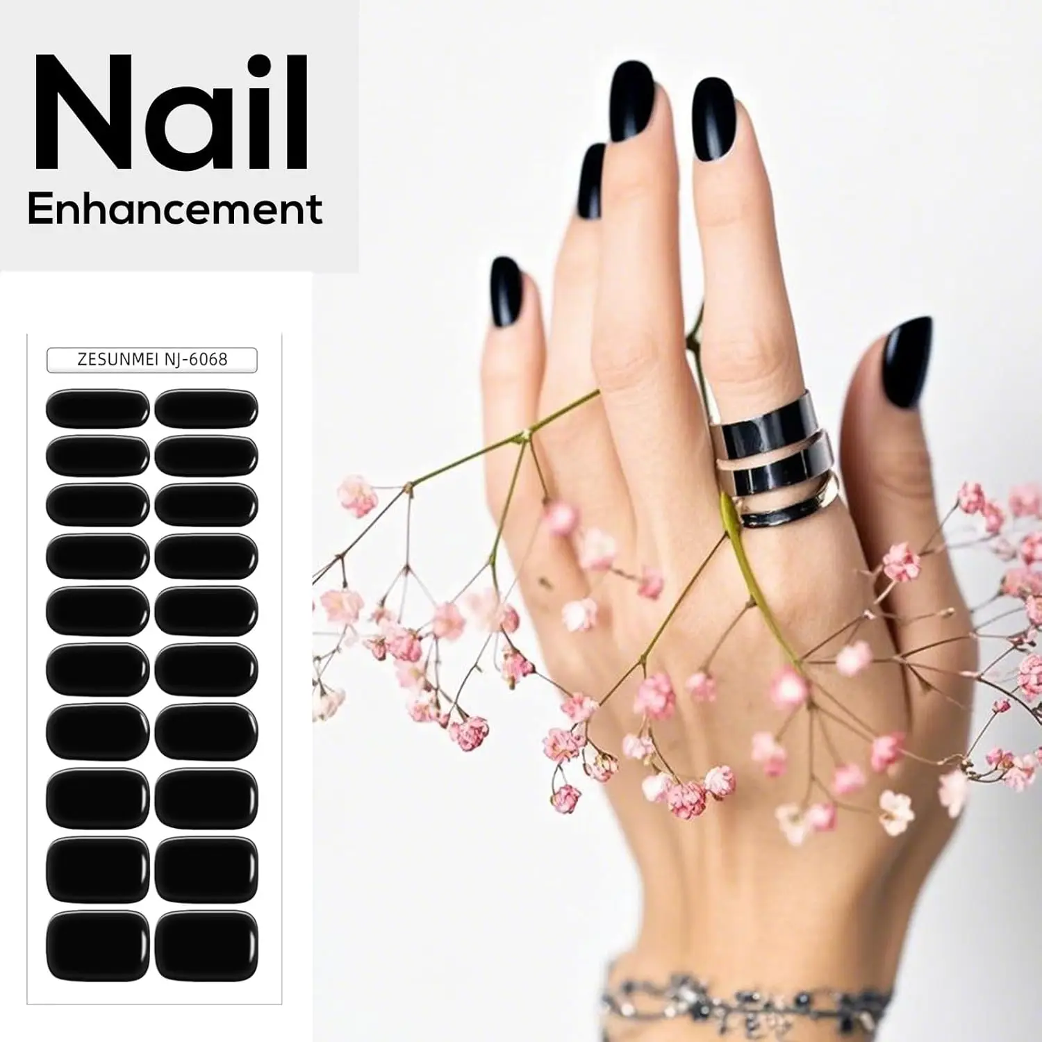 مجموعة شرائط أظافر جل شبه معالجة - 20 قطعة من مانيكير DIY، آمنة للأشعة فوق البنفسجية/LED، تدوم طويلاً، 10 ألوان، سهلة الاستخدام