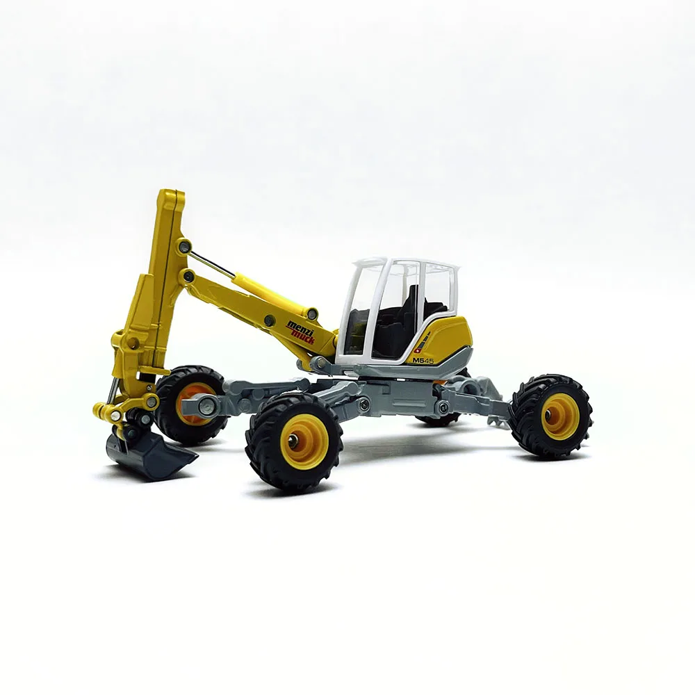 Die-cast 1:50 Scale Menzi Muck M545 Wheel Excavator Simulation Alloy Engineering Machinery Model Fans Collection Home Decoration