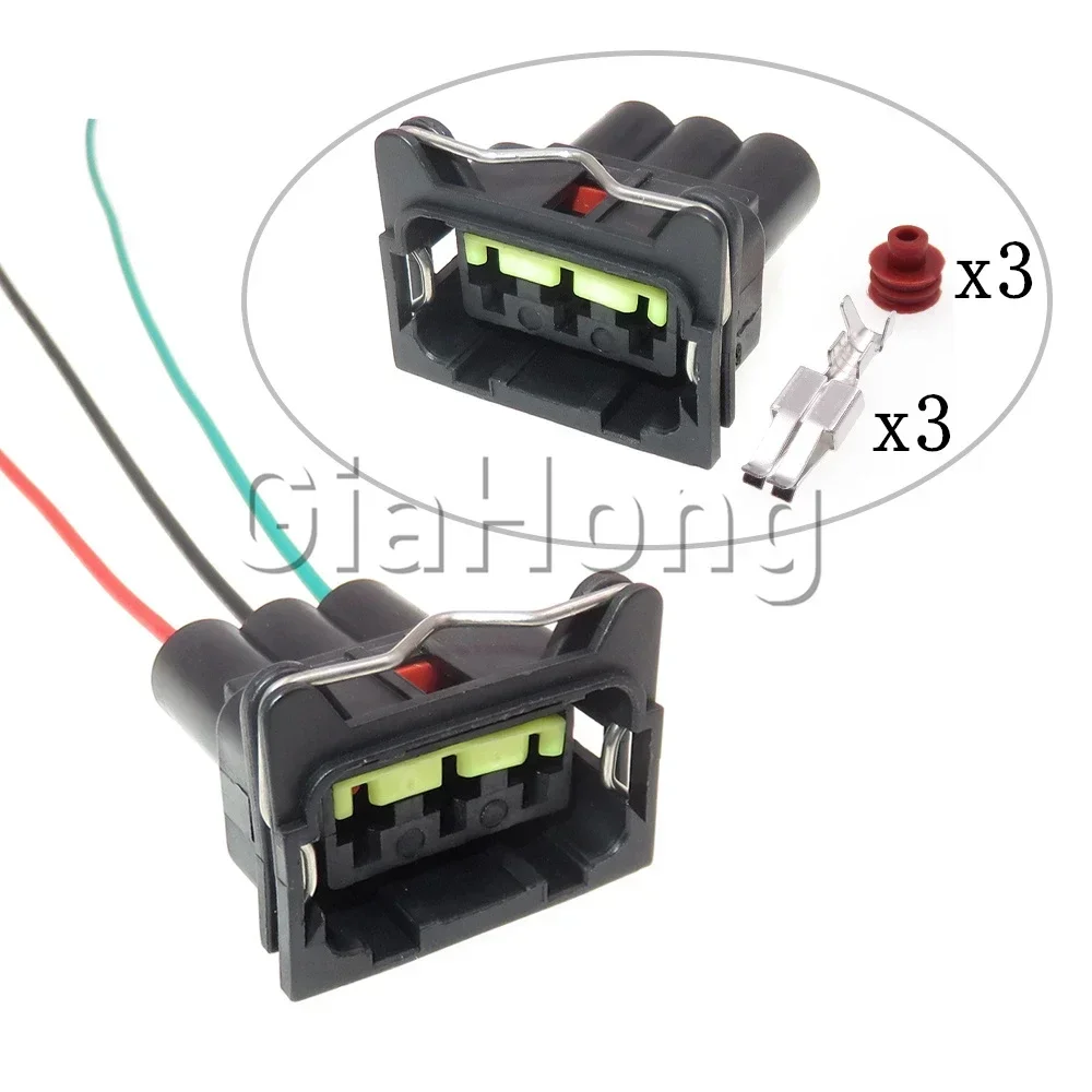 1 Set 3 Ways AC Assembly Car Large Current Socket for Buick Chevrolet Camshaft Phase Position Sensor Automobile Accessories