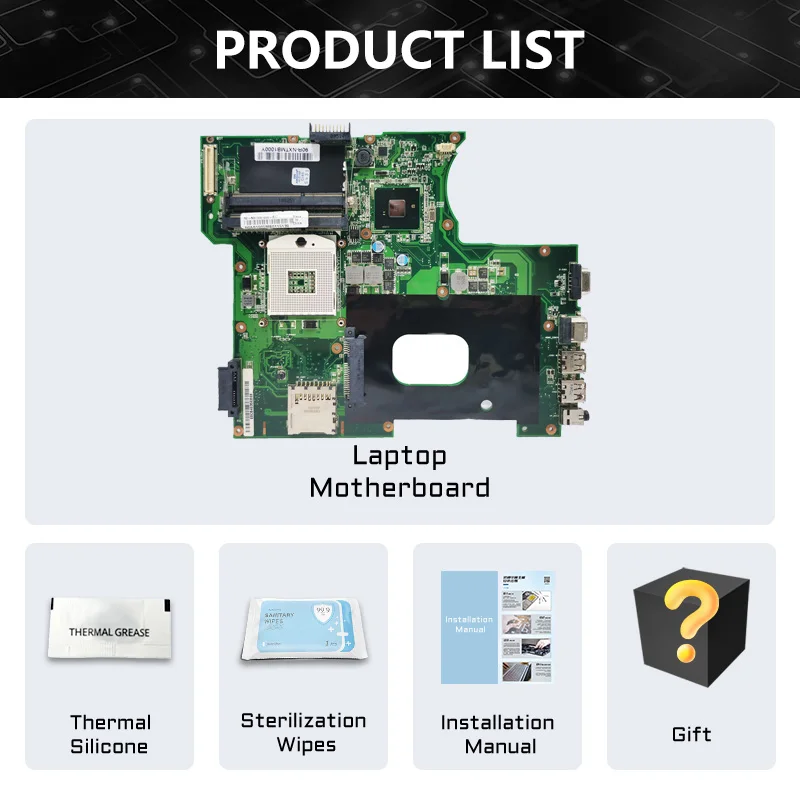 Imagem -06 - Notebook Akemy K42f Mainboard para Asus X42f U42f A42f P42f Laptop Motherboard Hm55 Pga-989 100 Teste ok