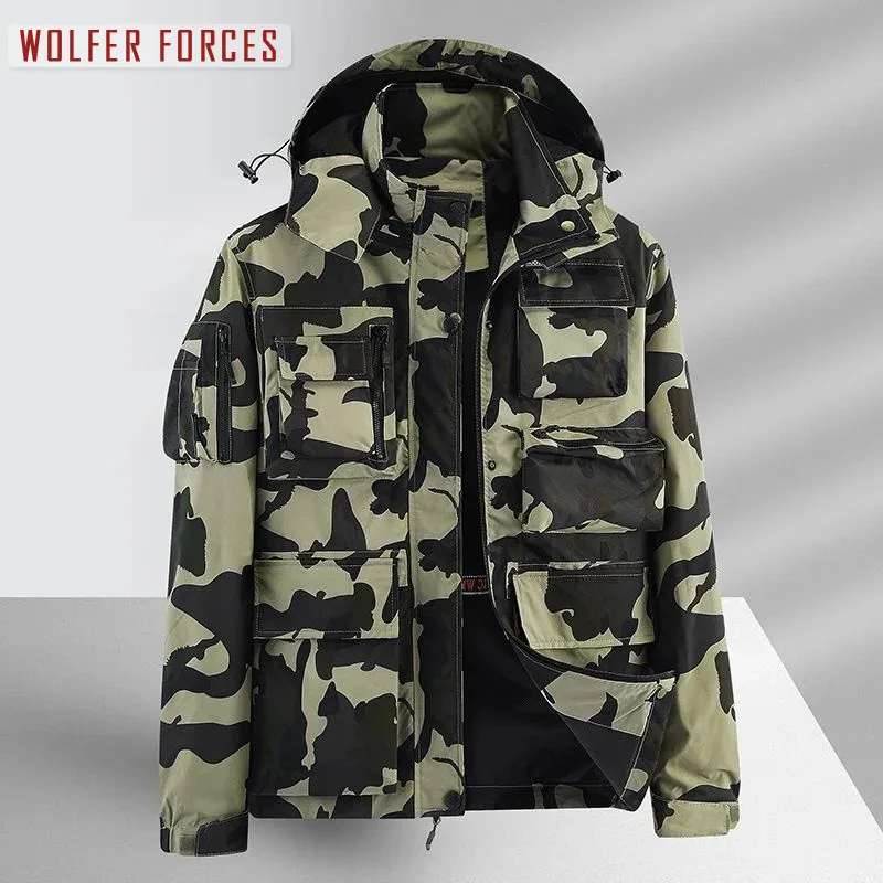 Tactical Jacket for Men Casual Jacket Trekking Military Sports Bomber Techwear Outdoor Baseball Mountaineering Windbreak