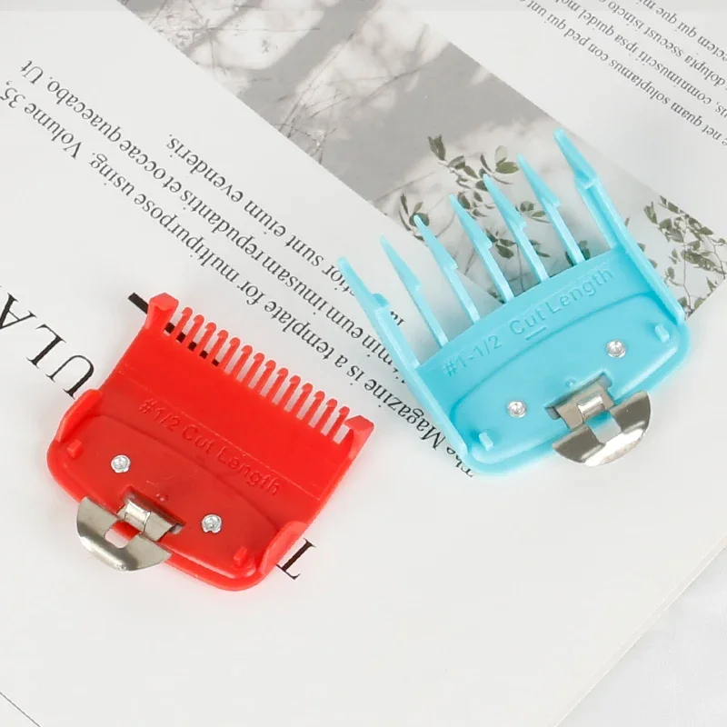 2pcs/lot Hair Clipper Guide Comb Cutting Limit Combs Standard Guards Attach Parts Electric Clippers Accessories 1.5mm + 4.5mm