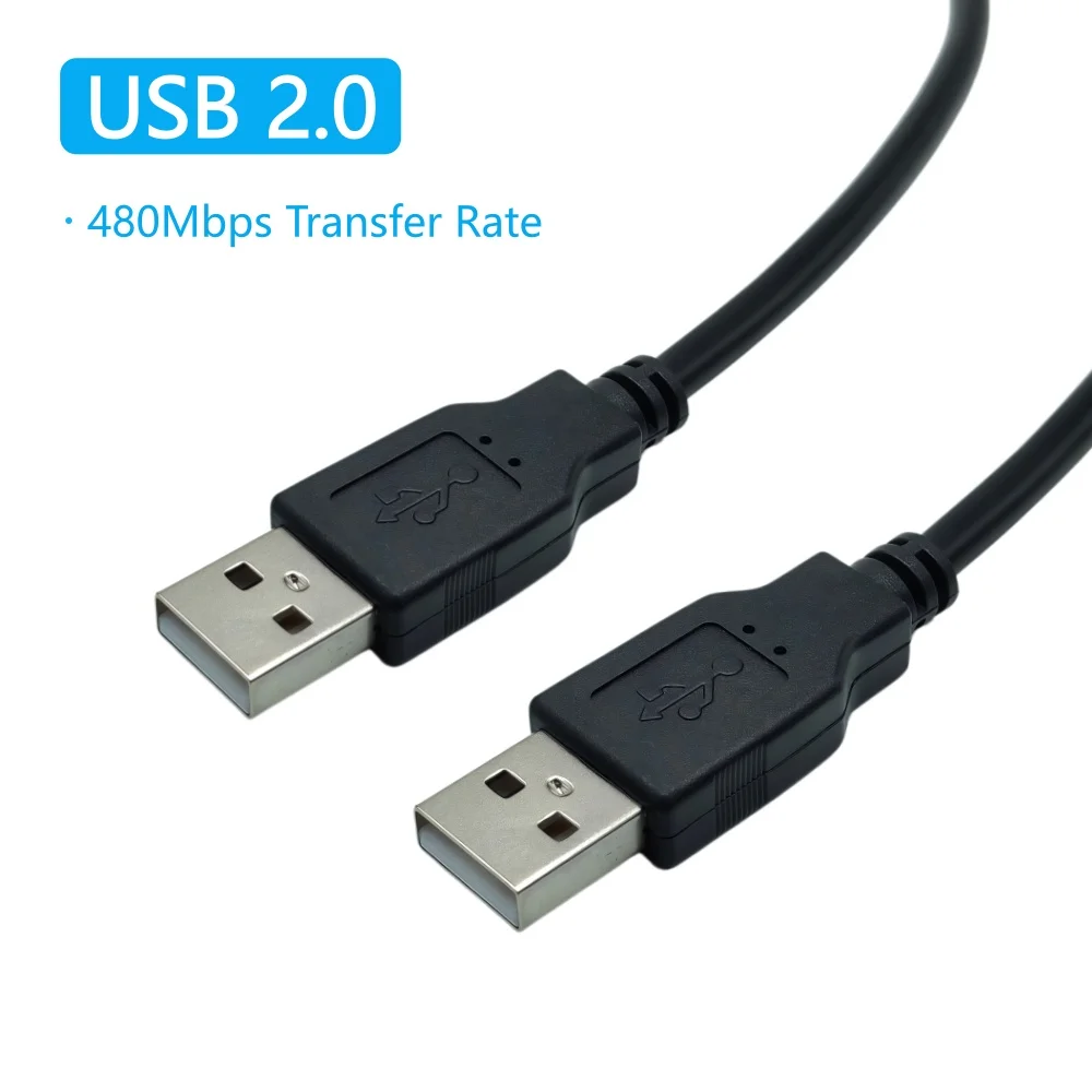 USB A to USB-A Extension Cable Male to Male USB Extender for Radiator Hard Disk Camera TV Computer Car Mp3 USB Wire Cord