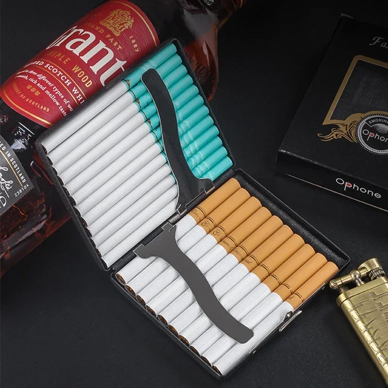 Black Frosted Boutique Box Metal Cigarette Storage Cases Pocket Tobacco Container Smoking Accessories