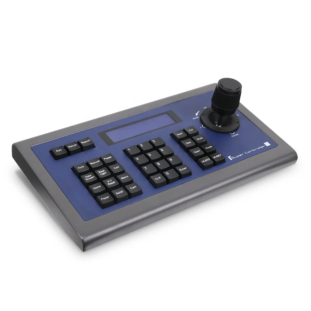 video conference controller keyboard 4D joystick long range with LCD screen display for ptz cameras