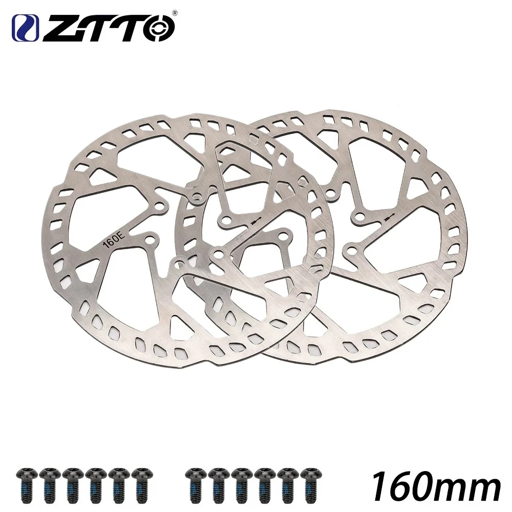 Ztto 2,3mm verdicken mtb e-bike fahrrad scheiben brems rotor edelstahl 160mm 180mm 203mm 220mm 6 schrauben naben montierte fahrrad teile