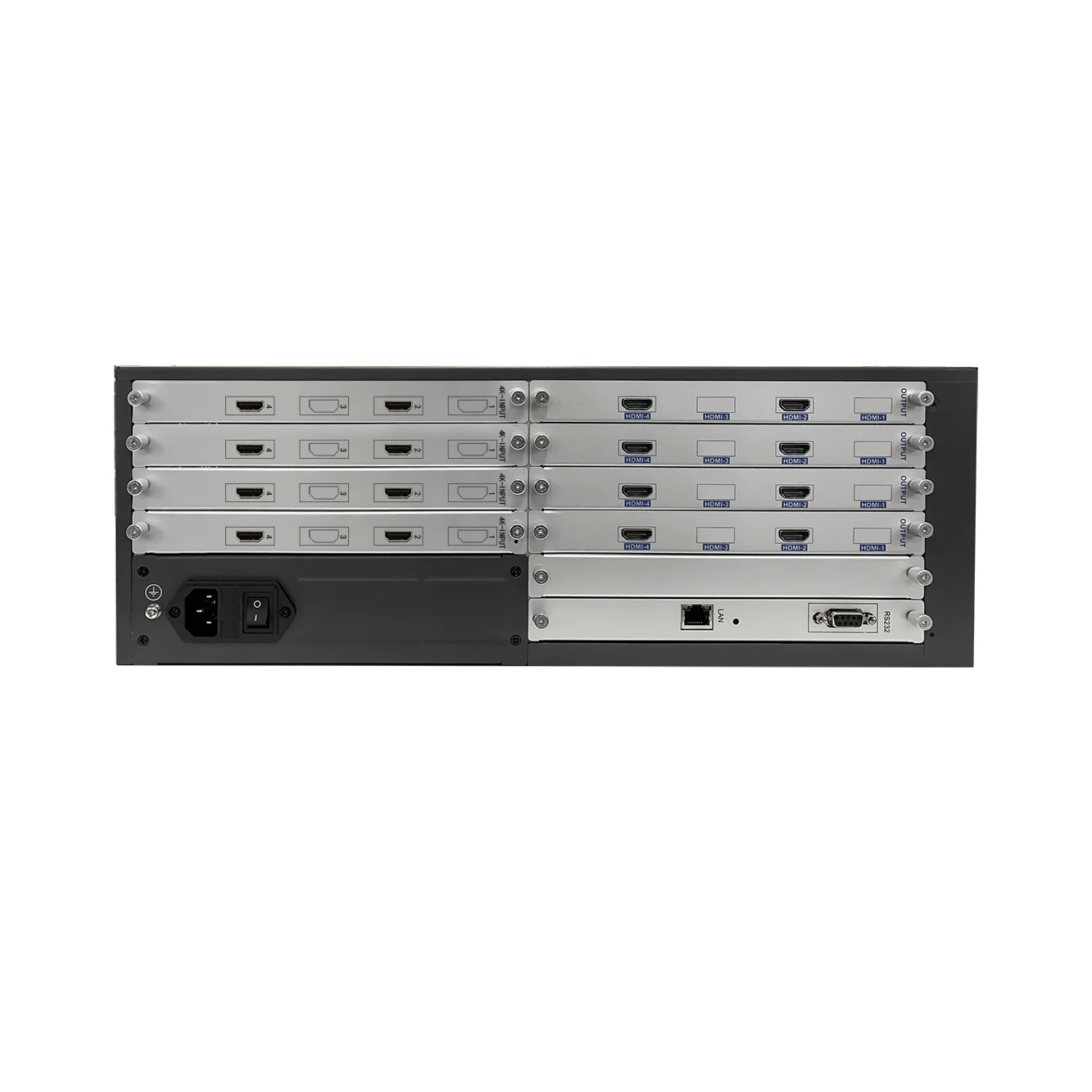 8x8 HDM I Multi-Interface Ultra HD 4K Multi-Screen Video Wall Controller for Indoor Control Rooms with 1 Year Warranty