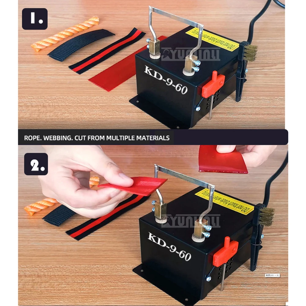 Ribbon Hot Cutting Machine Manual Ribbon Hot Melting Machine Nylon Braided Mesh Cable Cable Electric Knife