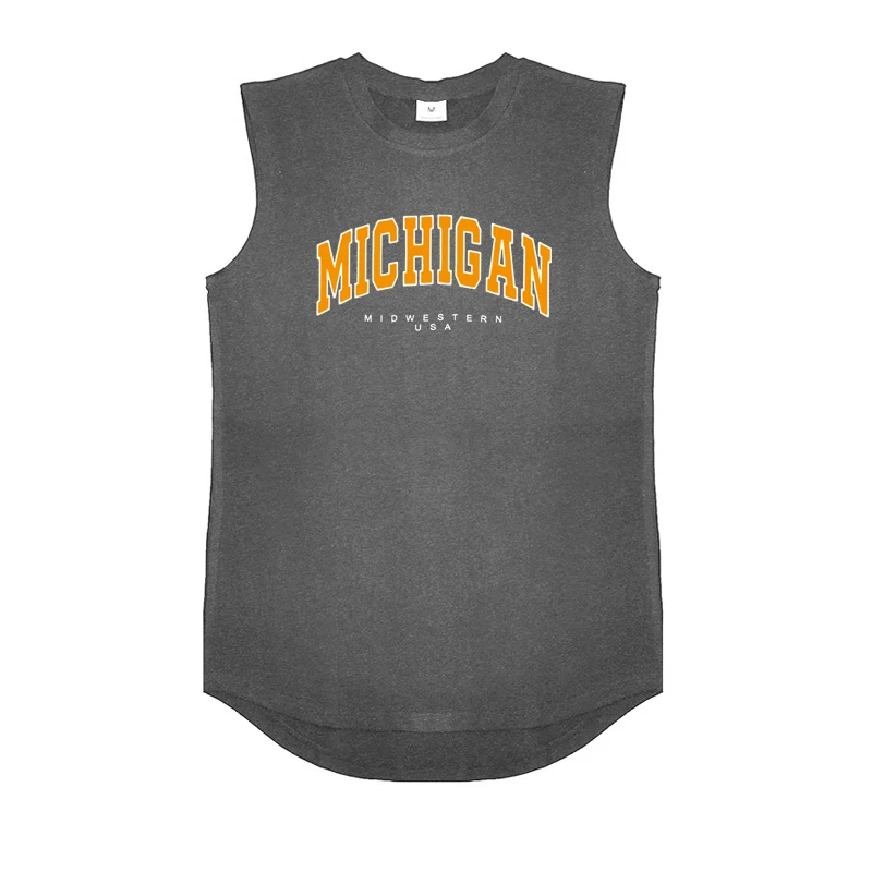 Summer Cotton Breathable Sport Casual Tank Tops Mens Fitness Compression Sleeveless Shirts Gym Bodybuilding Workout Muscle Vests