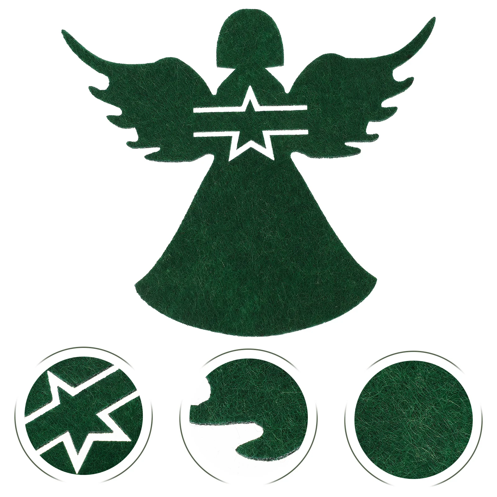 

4pcs Christmas Angel Shaped Cutlery Bags Cloth Material Tableware Storage Pouches For Holiday Party Xmas Silverware Holder