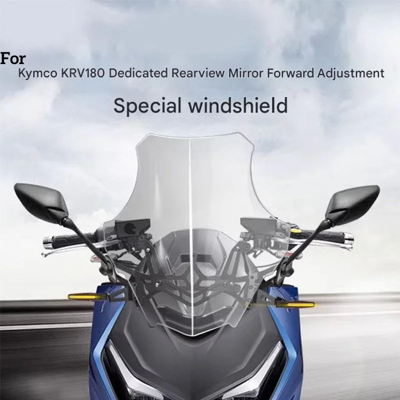 For KYMCO KRV180 Replacement of accessories: The windshield windshield glass can be installed without damage.