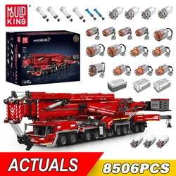 MOULD KING 17007 Technical Motorized LTM 11200 Crane Truck Building Block MOC-20920 Mobile Crane Brick Toys Kids Christmas Gifts