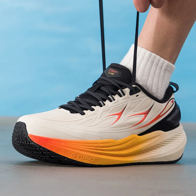 Chinese Sports Brand Xtep Cushioning Running Shoes Men's Shoes New Men's Lightweight Jogging Shoes Outdoor Fitness Training Shoes Sports Shoes 974419110009-2