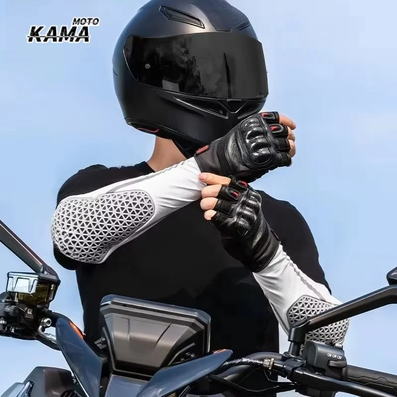 Motowolf Summer Breathable Motorcycle Elbow Pads Elastic Biker Elbow Guards Lightweight Armor for Off-Road Motocross Riding