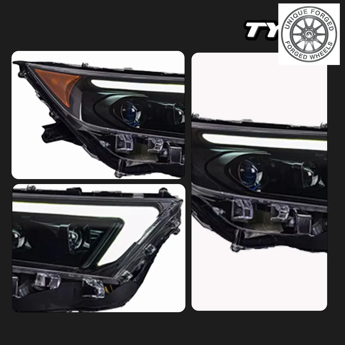 

Фара BC Car для Toyota RAV4 2019-2022: обновленная, модифицированная, с динамическими ДХО и светодиодным поворотником, автоаксессуар