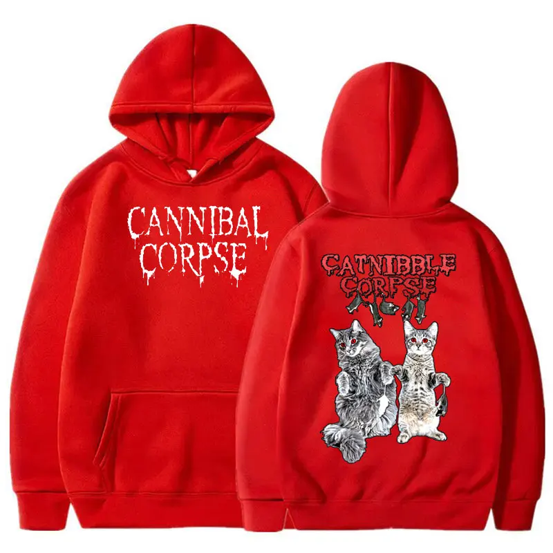 Boy Girls Brutal Death Metal CANNIBAL CORPSE Print Hoodie Sweatshirt Band Name Logo Hipster Pullover Unisex CANNIBAL CORPSE H