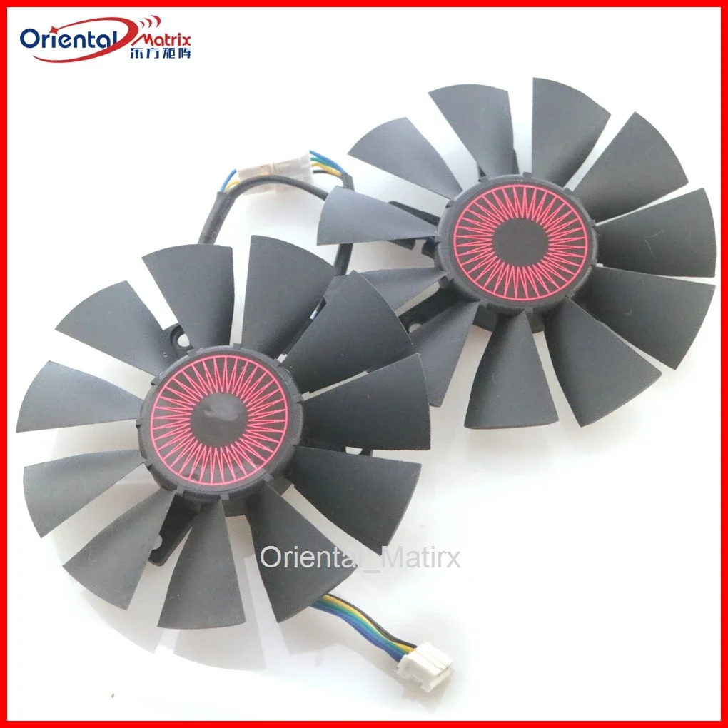 T128010SH FD7010H12S 12V 0.35A 75mm Fan For ASUS STRIX GTX1060 1050ti GTX1050 960 950 R9 370 RX560 Graphics Card Cooling Fan