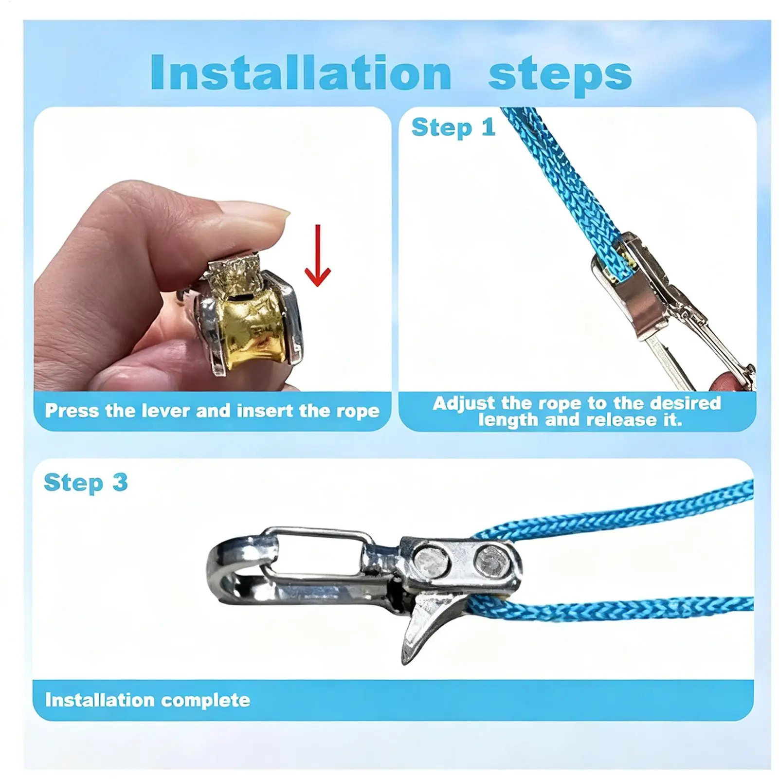 حبل الأسطوانة قابل للتعديل جلد الأشرطة تشديد أداة حبل التعادل أسفل للتخييم القوارب في الهواء الطلق والعتاد الأقمشة الزورق المظلة كاياك #5