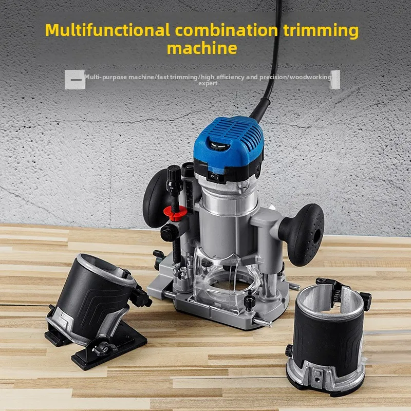 Electric trimmer, slotting machine, woodworking artifact tool, multi-functional gong machine, engraving Daquan