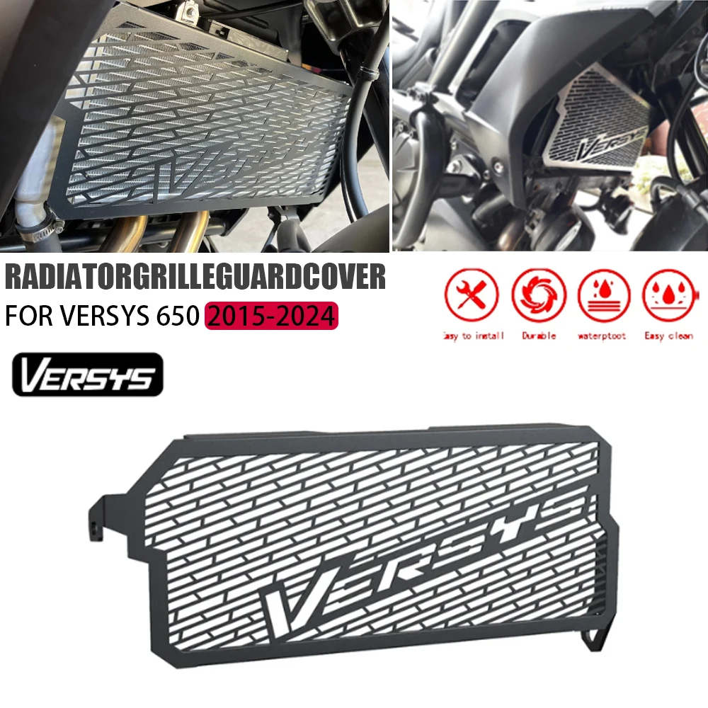 

For Kawasaki VERSYS 650 650-2023 2015 2022 2021 Inoxidable 2020 2019 motorcycle heat sink protector gril cover