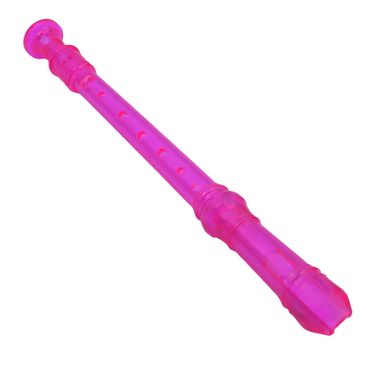 8 Hole ABS Transparent Soprano Recorder Flute Music Instrument for Beginners Accurate Tone Practice Hand Flexibility