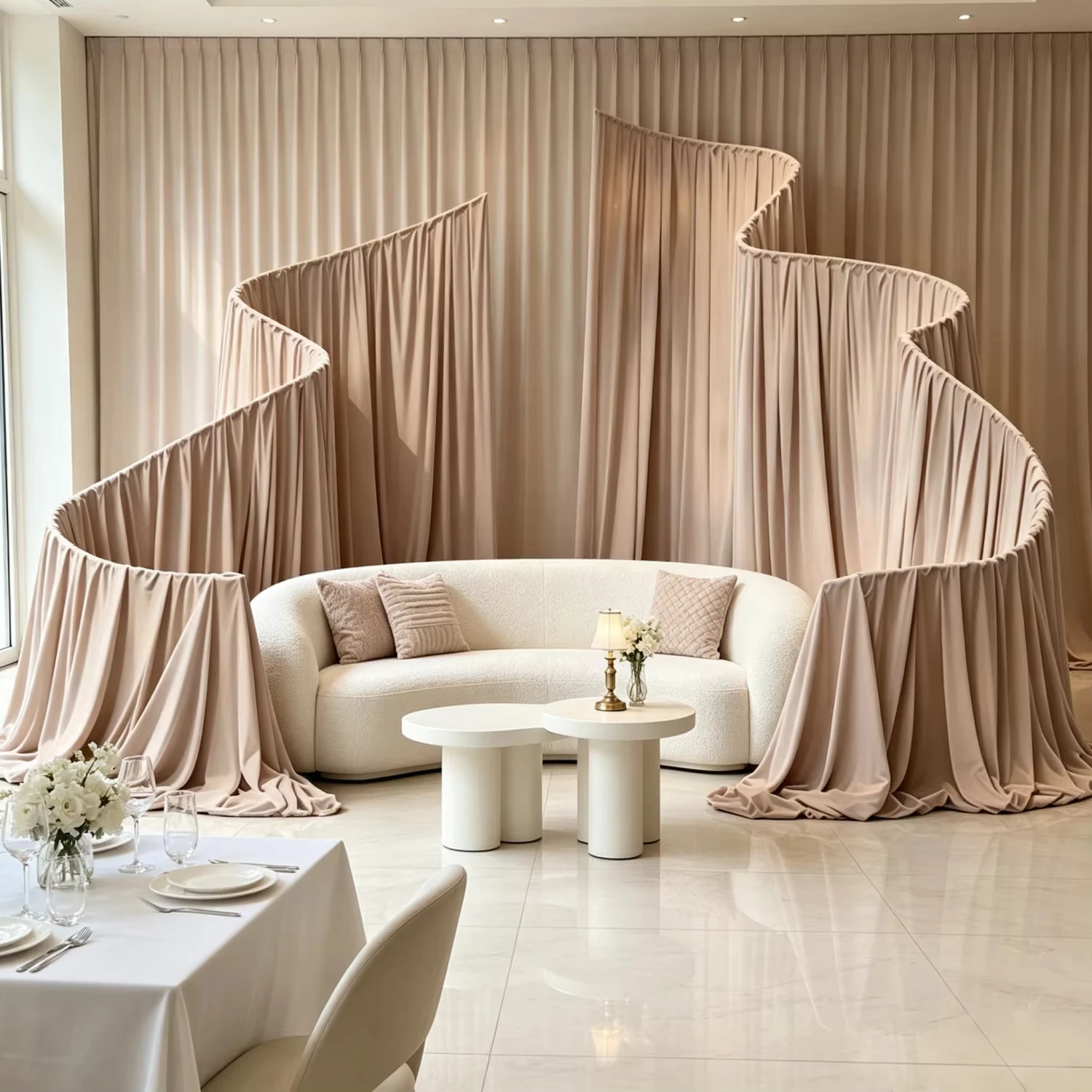 Luxuriöser Metall-Hochzeitsbogen DIY-Dekorationsrahmen für Outdoor-Partys, Bühnenhintergrund, Hängender Blumenständer für besondere Anlässe – Detail 6