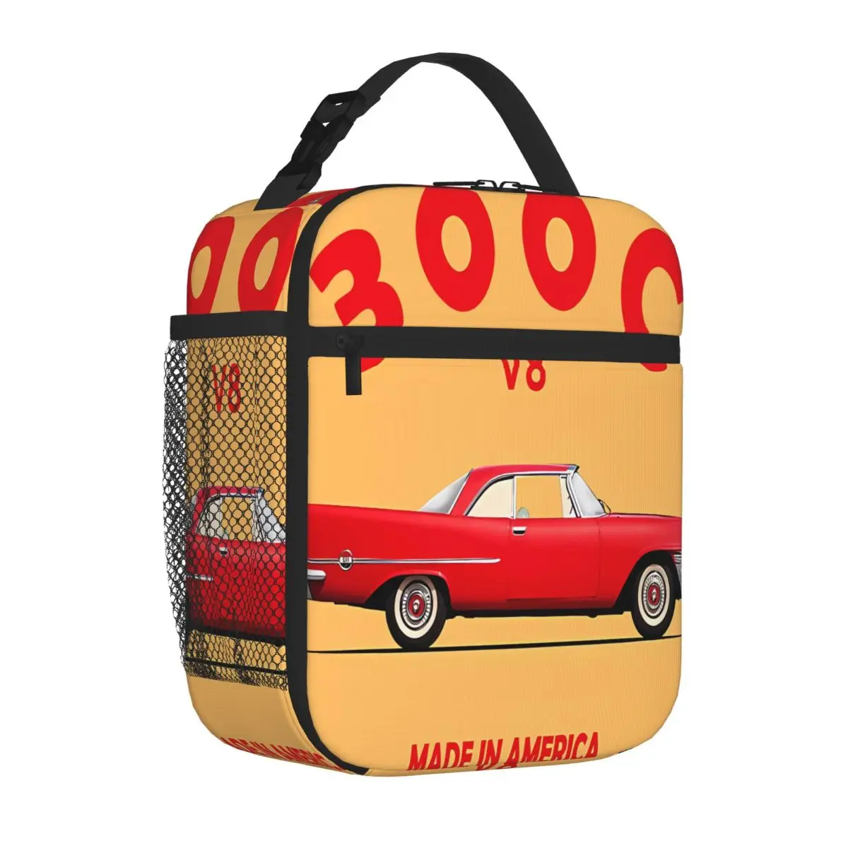 Bestselling Chrysler 300c 1957 Mark Rogan Transparent Fashionable Cooler Lunch Bag Family Picnic Insulated Tote