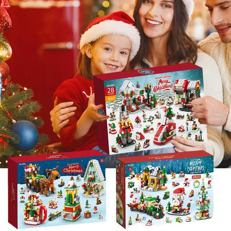 Christmas Advent Calendar 2023 Countdown To Christmas Building Blocks 24 Days Calendar Toys Christmas Building Toys Gifts