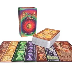 New Rainbow Moon Tarot Card Oracle Leisure entertainment games Card, family gatherings Tarot Card, board games Tarot PDF Guide