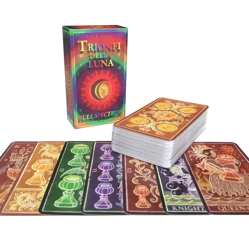 New Rainbow Moon Tarot Card Oracle Leisure entertainment games Card, family gatherings Tarot Card, board games Tarot PDF Guide