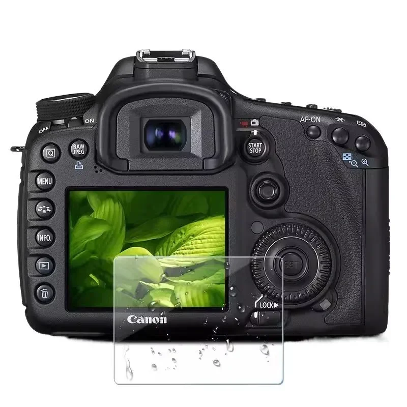 ​ ​ Voor Canon 5D2 Anti-Vingerafdruk Gehard Glas - 9H Anti-Glare HD Beschermfolie Voor Camera LCD Display GFHO