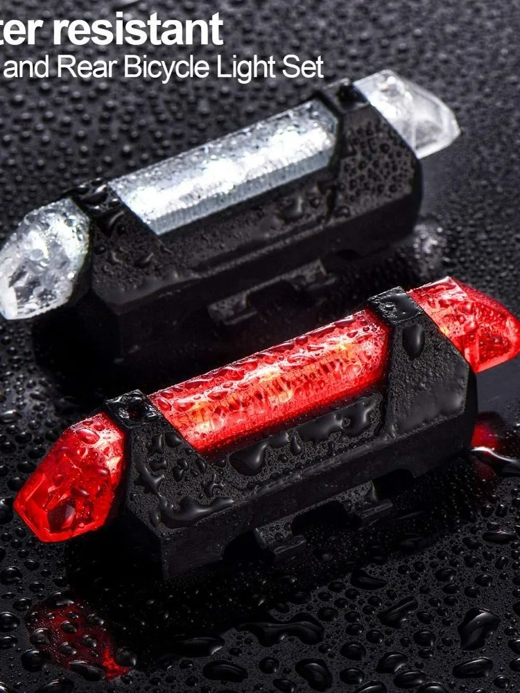 AliExpress UK 2024 USB Rechargeable City Mountain Bike Bicycle Light Waterproof Colorful Bike Light Flashing