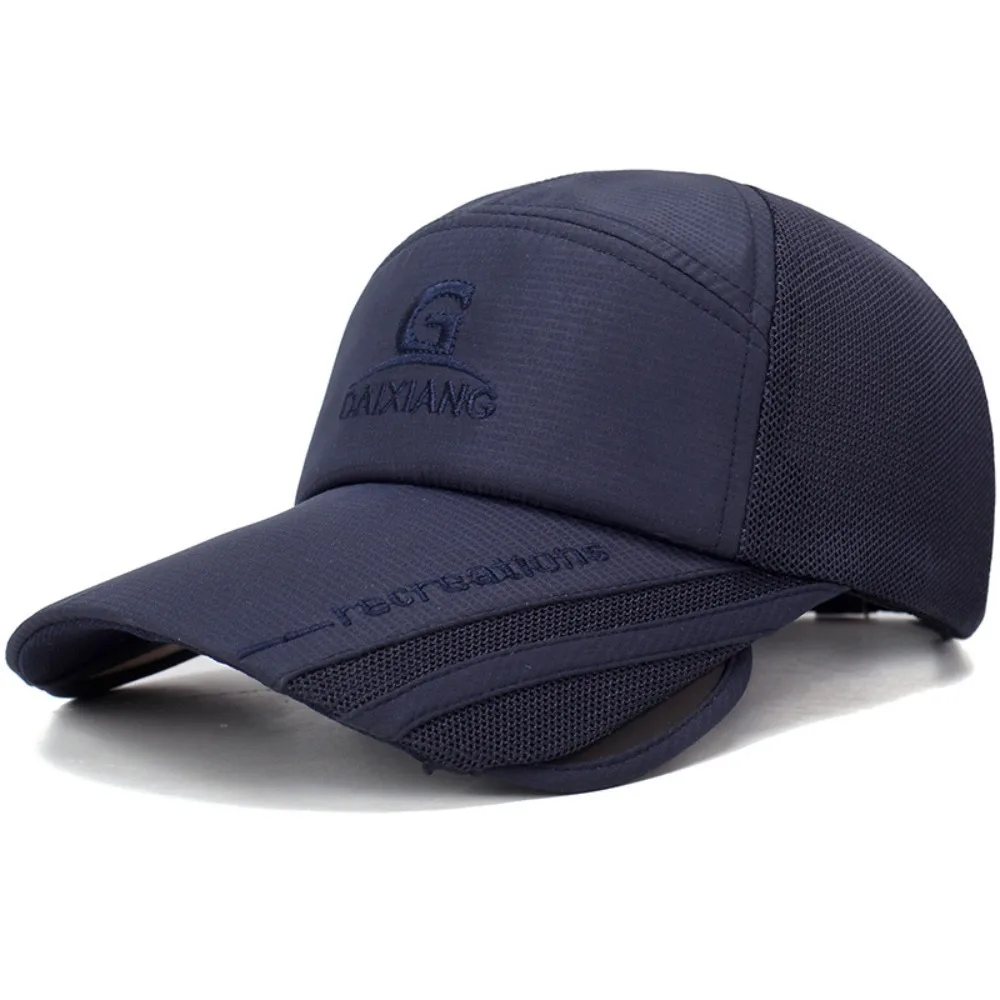 Mesh Breathable Stretchable Widen Brim Hat UV Protection Waterproof Long Visor Baseball Cap Quick-drying Lightweight