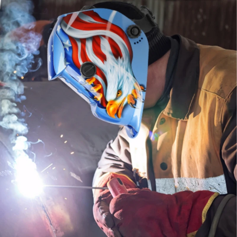 Auto Darkening Welding Helmet True Color Solar Powered Welding Helmet for Mig Tig Arc