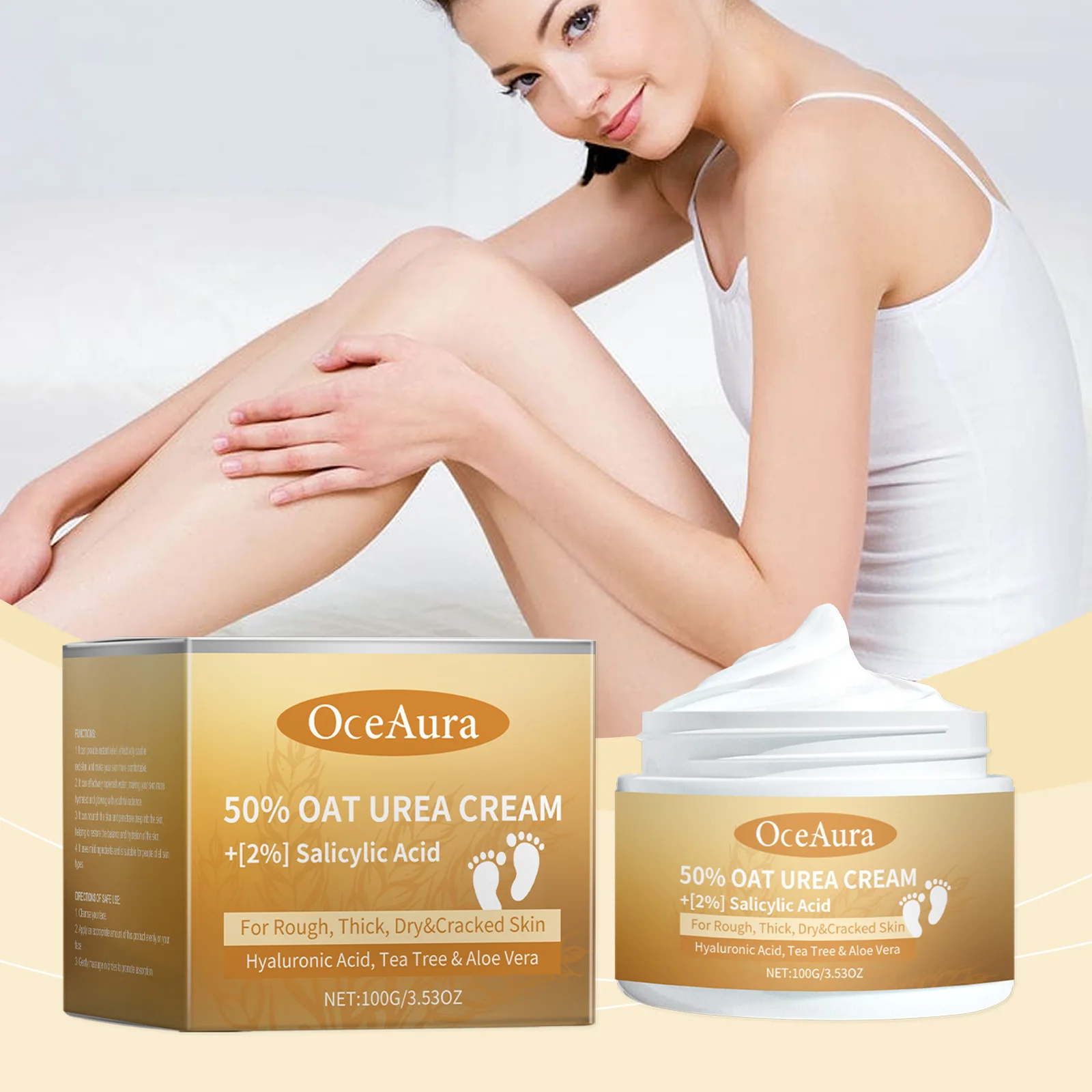 OceAura Oat Moisturizing Urea Cream Moisturizes Skin Deep Maintenance Pamper Skin Skin Care Cream