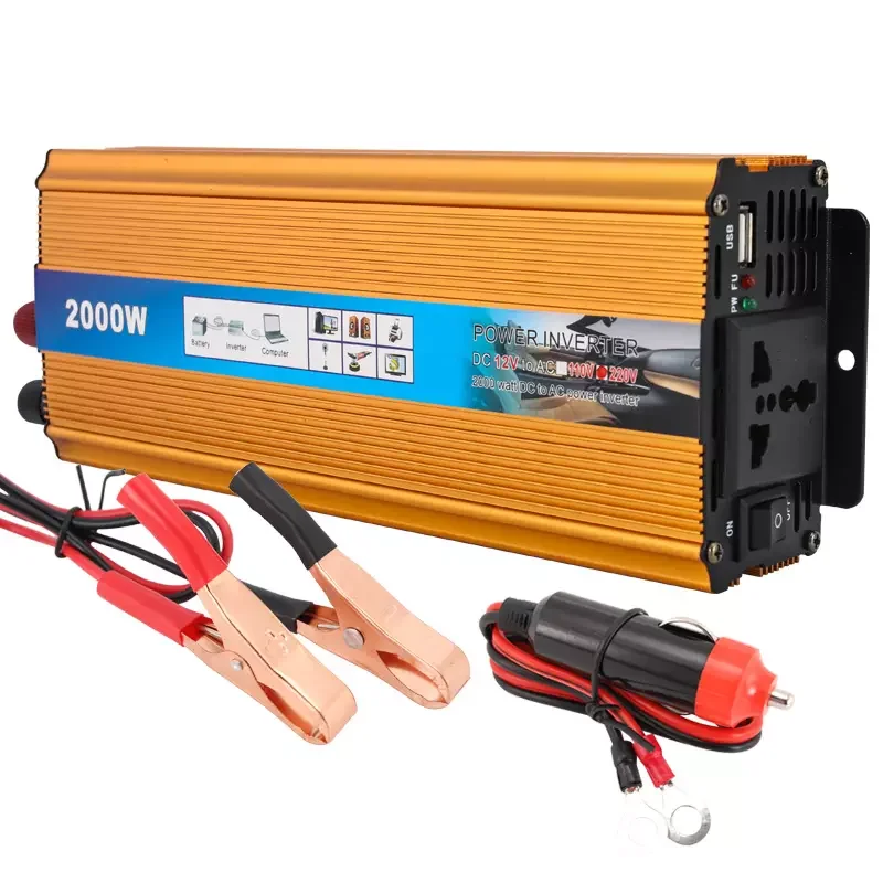 DC12V 24v to 220V 1000W 2KW 3KW Automotive Retrofit Sine Wave Inverter