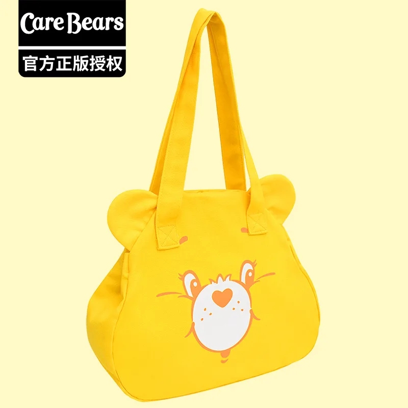 New Anime Miniso Care Bears borsa a tracolla in tela Cartoon Cute Student zaino Kawaii borsa a mano regalo di compleanno per giocattoli per ragazze