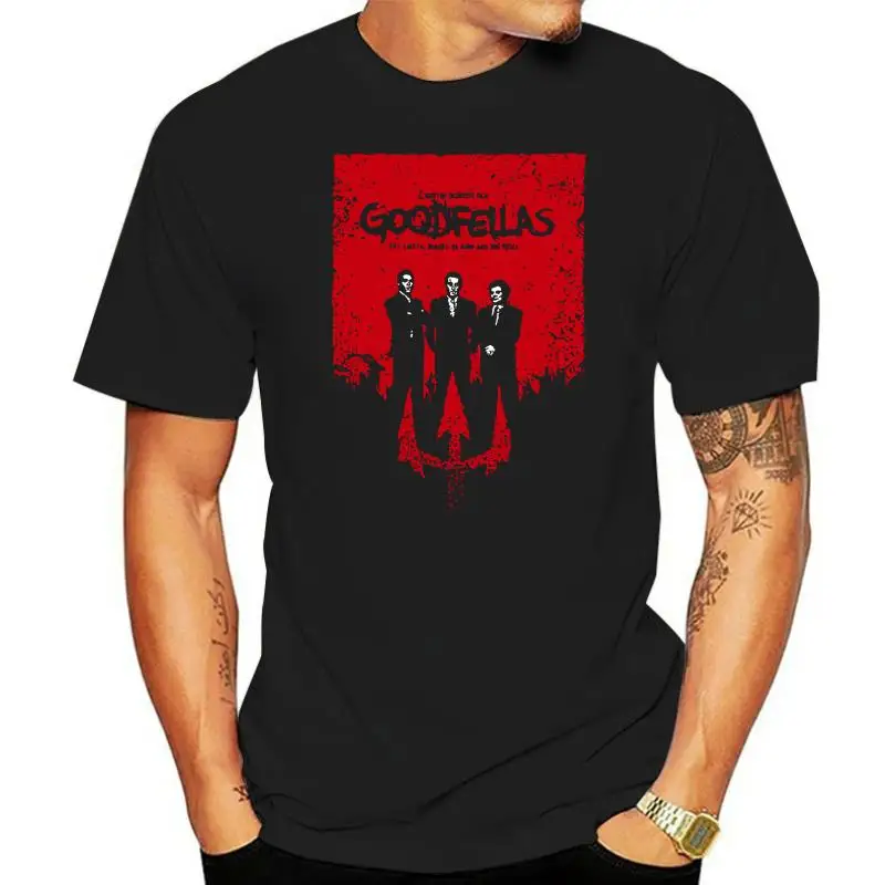 Goodfellas Movie Poster Men'S T Shirts Hip Hop Streetwear Tshirts Cool Logo T Shirt Black Of White T-Shirts Men Tops