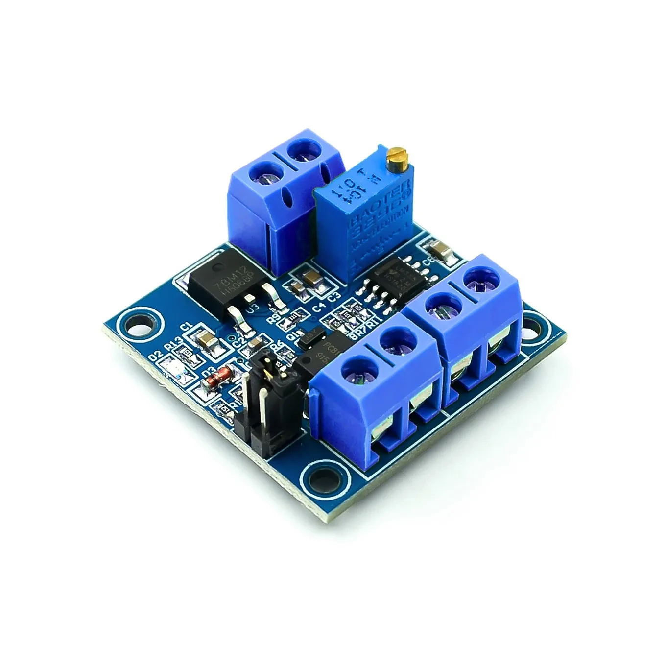 PWM to Voltage Converter Module DC12V-30V 0%-100% PWM Conversion to 0-10V Voltage Adjustabl Converter Power Module