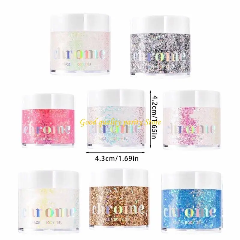 M4ya اللون المتغير تلميح جل الحفلات الحفلات الحزب الزخرفة للبالغين الأطفال وجه الشعر وزينة الملابس