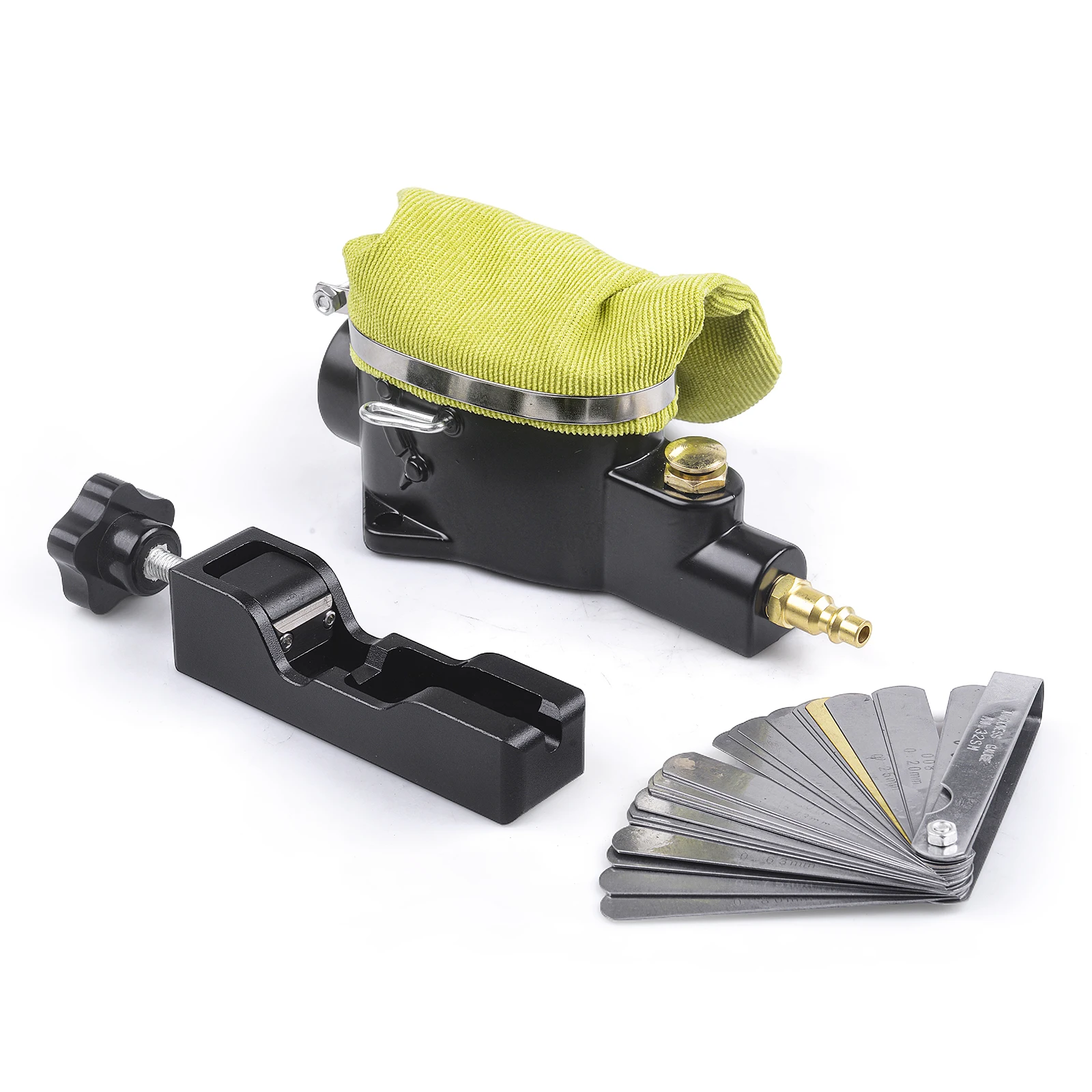 Pneumatic Spark Plug Cleaner with Spark Plug Gap Tool Kit Sandblaster Plug Cleaner Tool Universal Sparkplug Cleaner